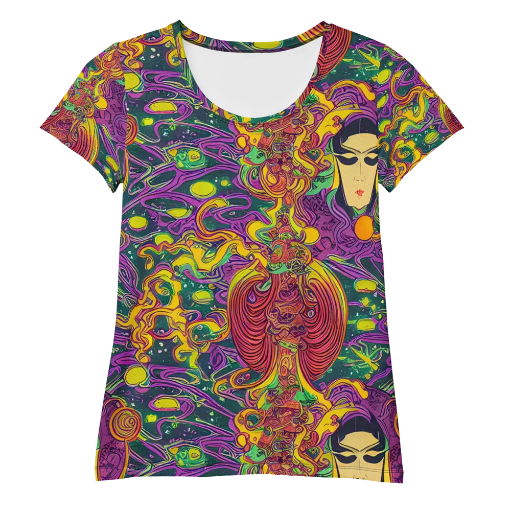 Odyssey in Color on Women's Athletic T-Shirt — Front