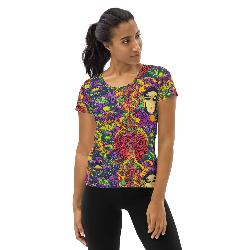 Odyssey in Color on Women's Athletic T-Shirt — Front