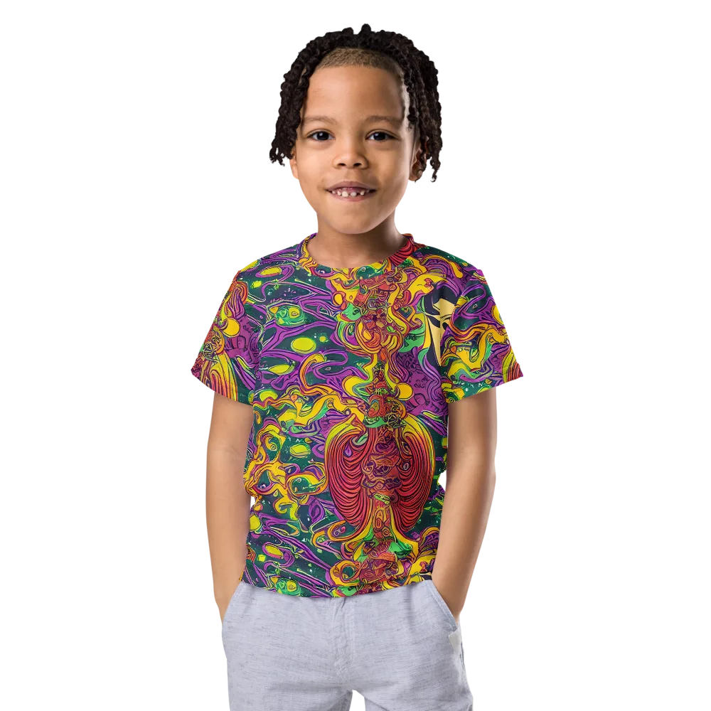 Odyssey in Color on Kids Crew Neck T-Shirt — Front