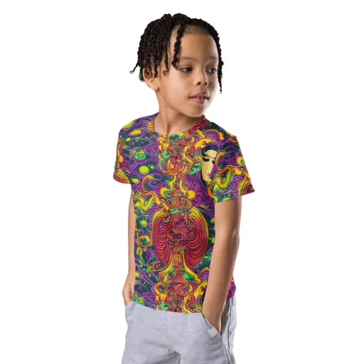 Odyssey in Color on a Kids Crew Neck T-Shirt