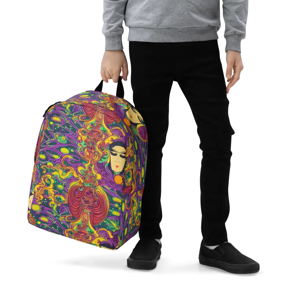 Odyssey in Color on Minimalist Backpack — Zoomed-in