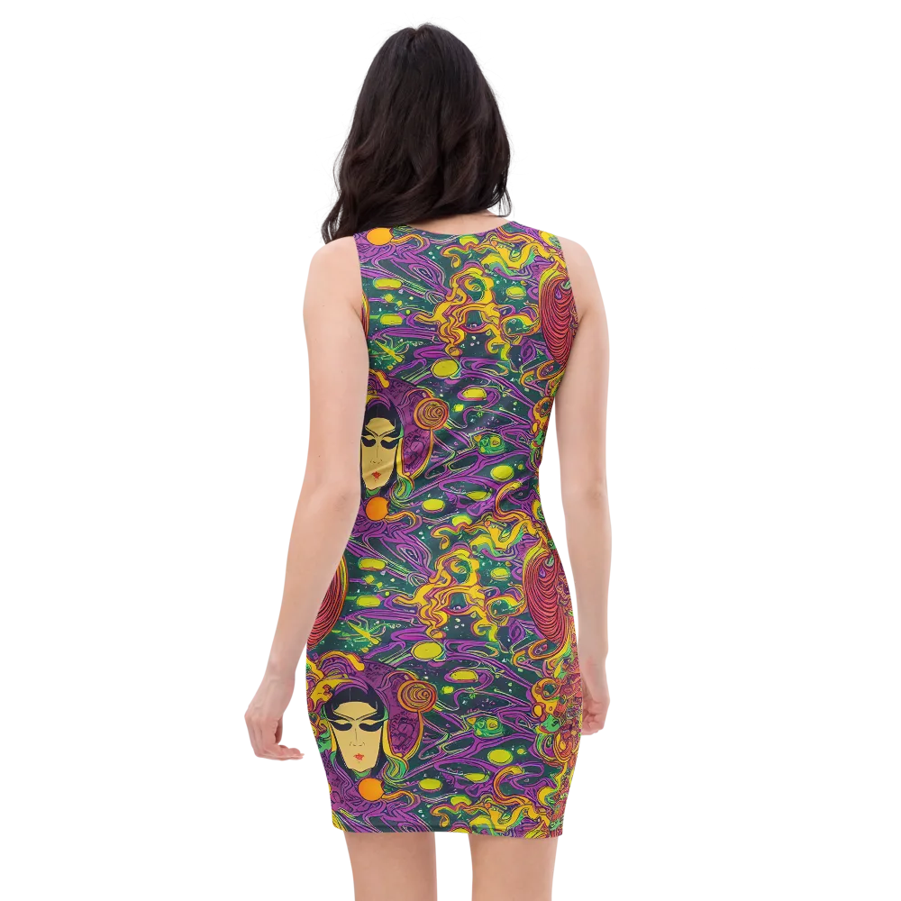 Odyssey in Color on Bodycon Dress — Back