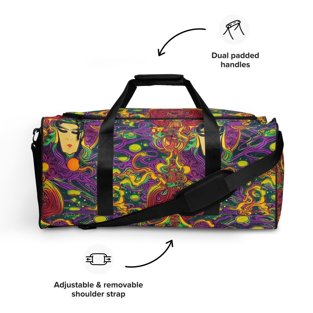 Odyssey in Color on Duffle Bag — Front