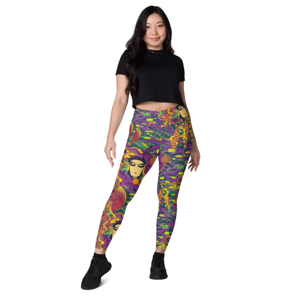 Odyssey in Color on Leggings with Pockets — Front