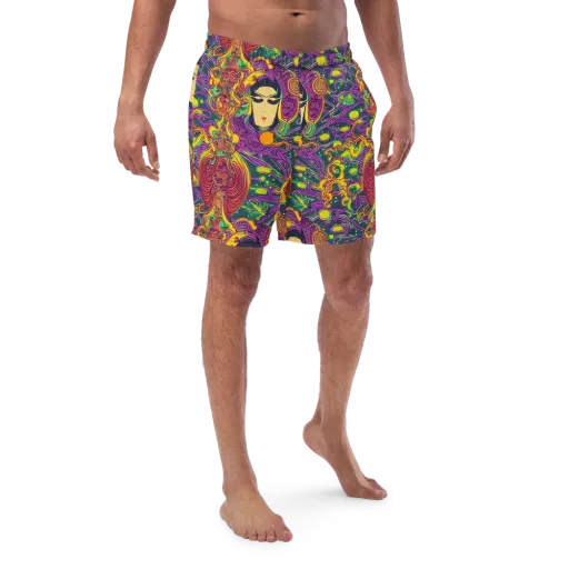 Odyssey in Color on a Swim Trunks