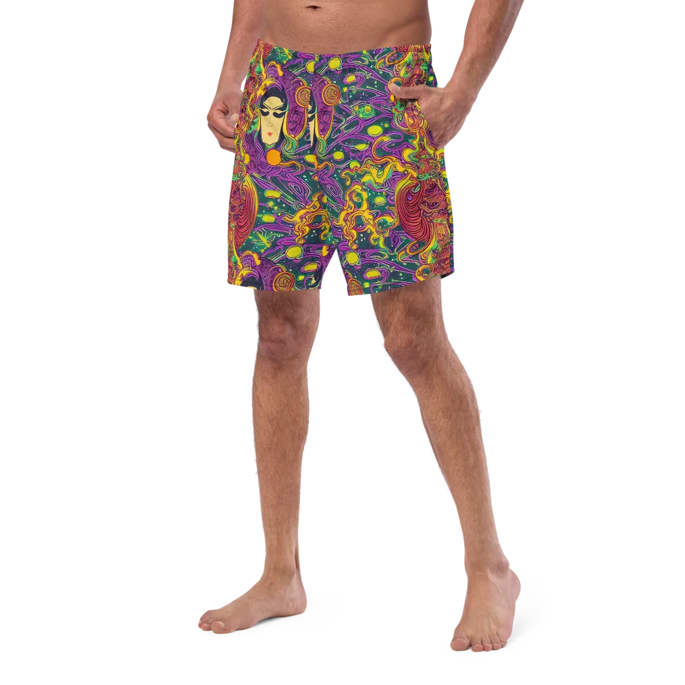 Odyssey in Color on Swim Trunks — Left Front