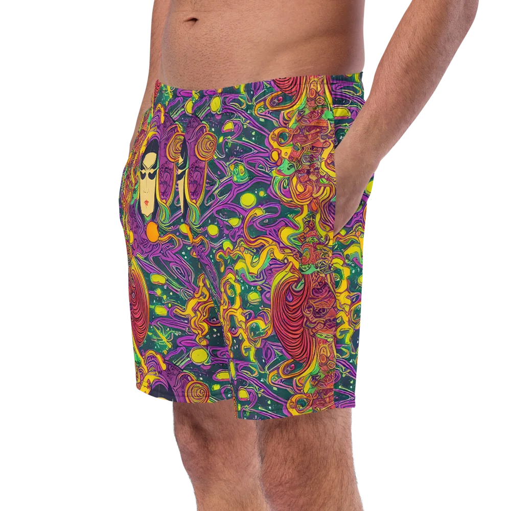 Odyssey in Color on Swim Trunks — Left Front