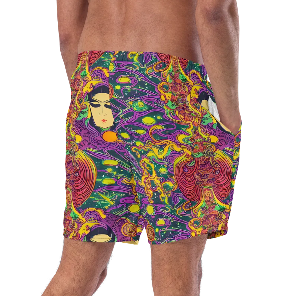 Odyssey in Color on Swim Trunks — Right Back
