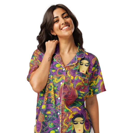 Odyssey in Color on a Women's Short Sleeve Pajama Top