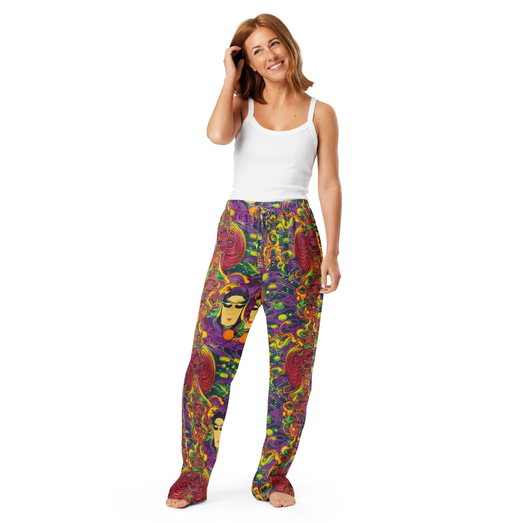 Odyssey in Color on Women's Pajama Pants — Front