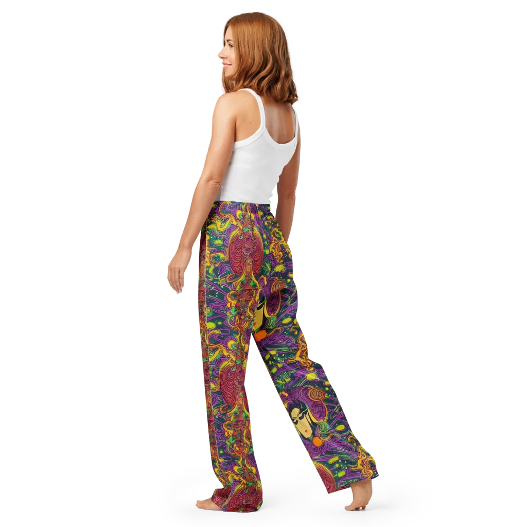 Odyssey in Color on Women's Pajama Pants — Back