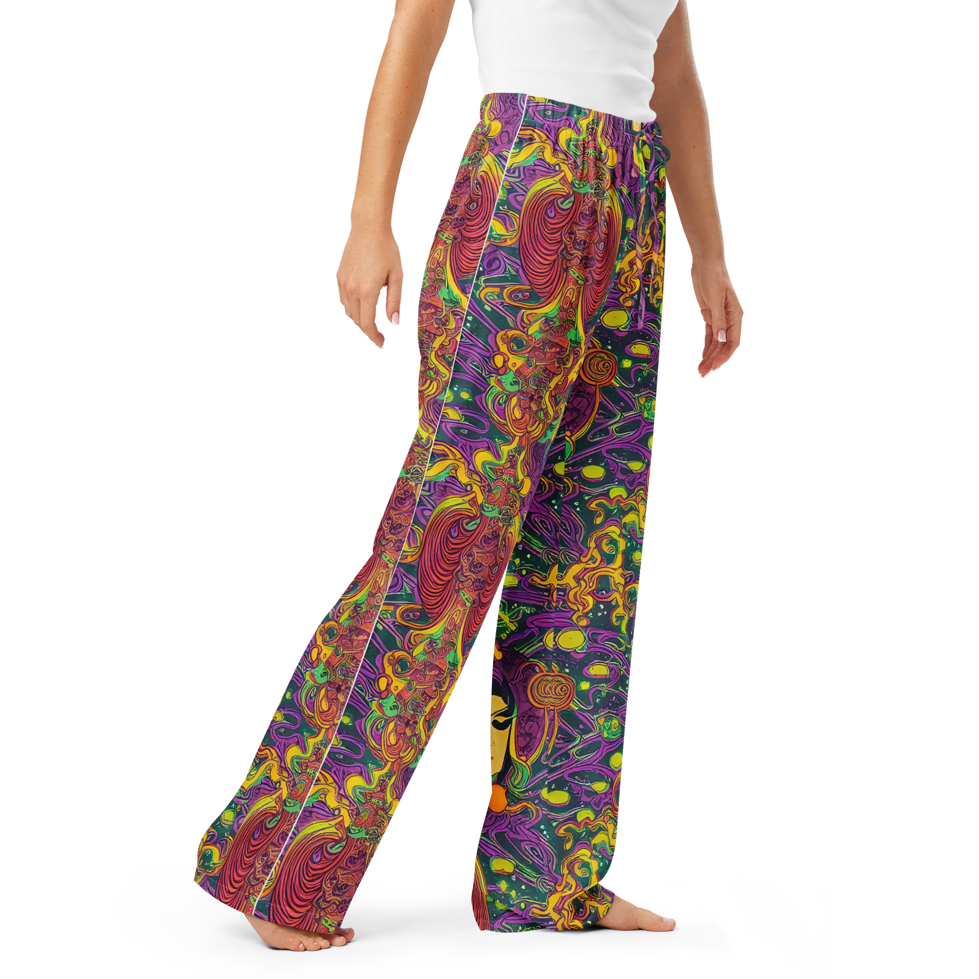 Odyssey in Color on Women's Pajama Pants — Right Front