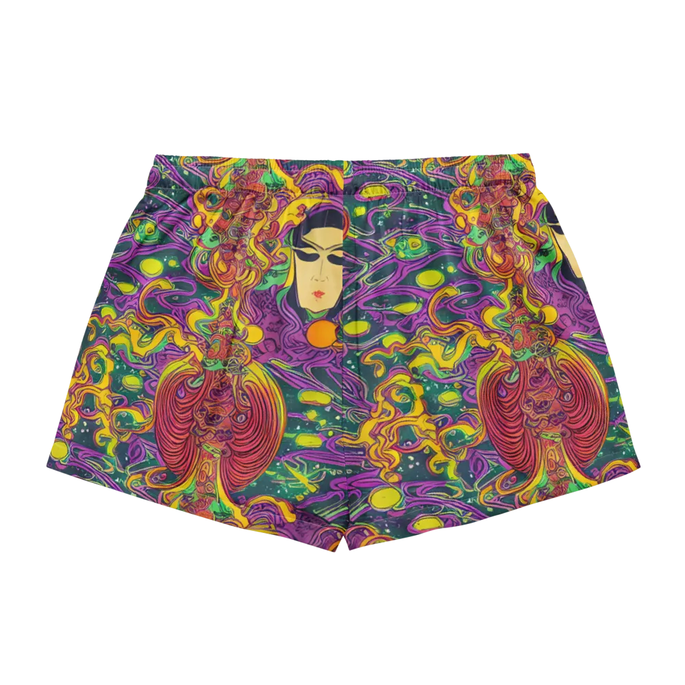 Odyssey in Color on Women's Pajama Shorts — Back