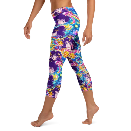 Aquatic Whim on a Capri Leggings