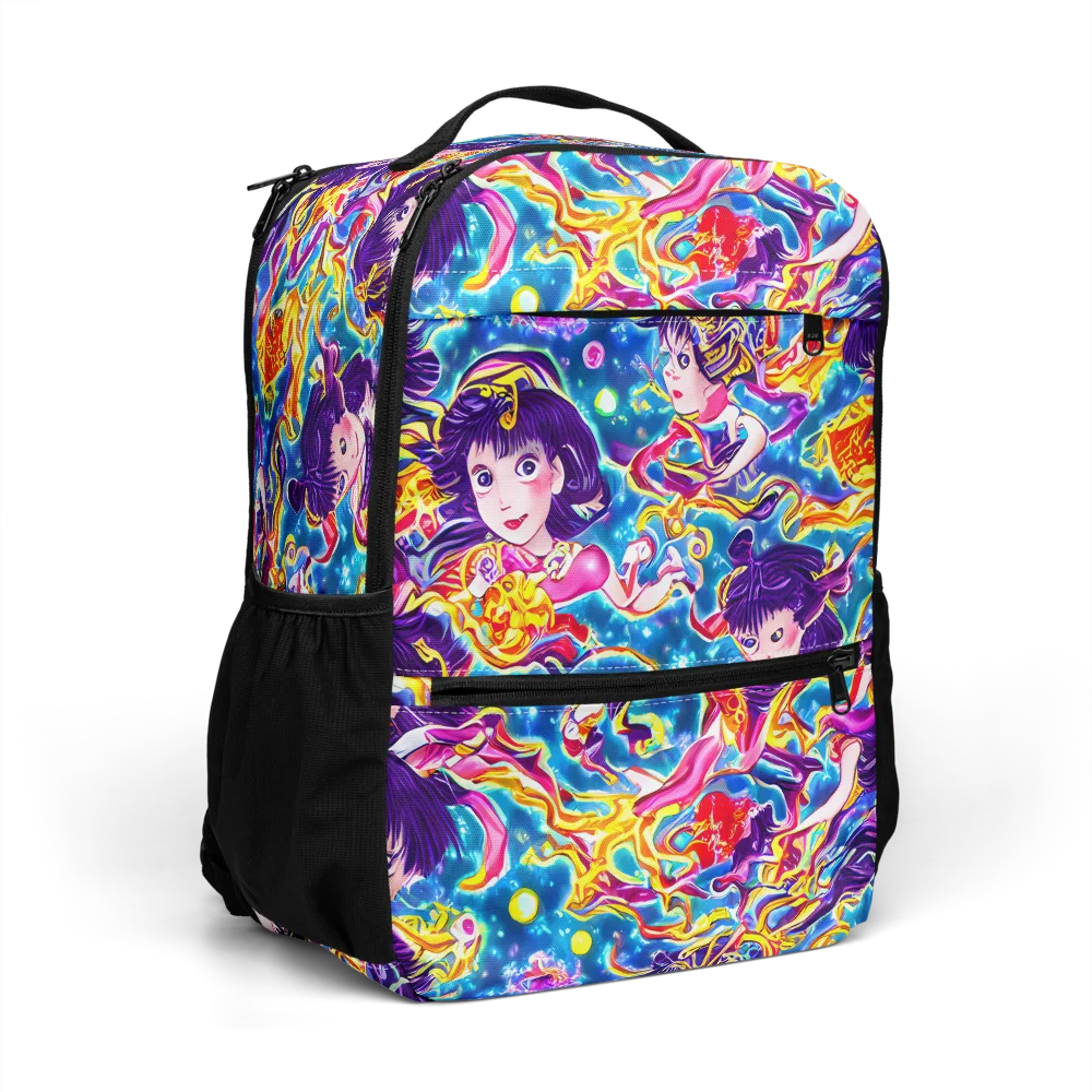 Aquatic Whim on Utility Backpack — Right Front