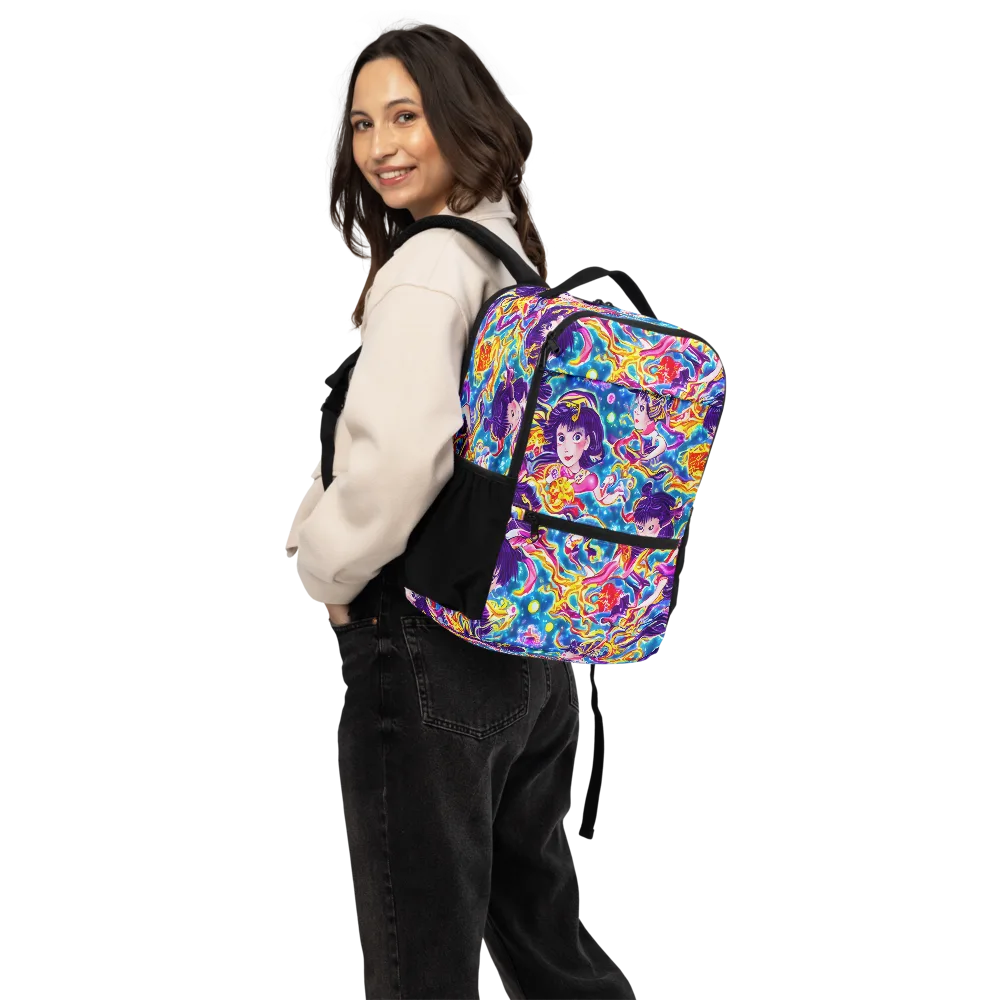 Aquatic Whim on Utility Backpack — Back