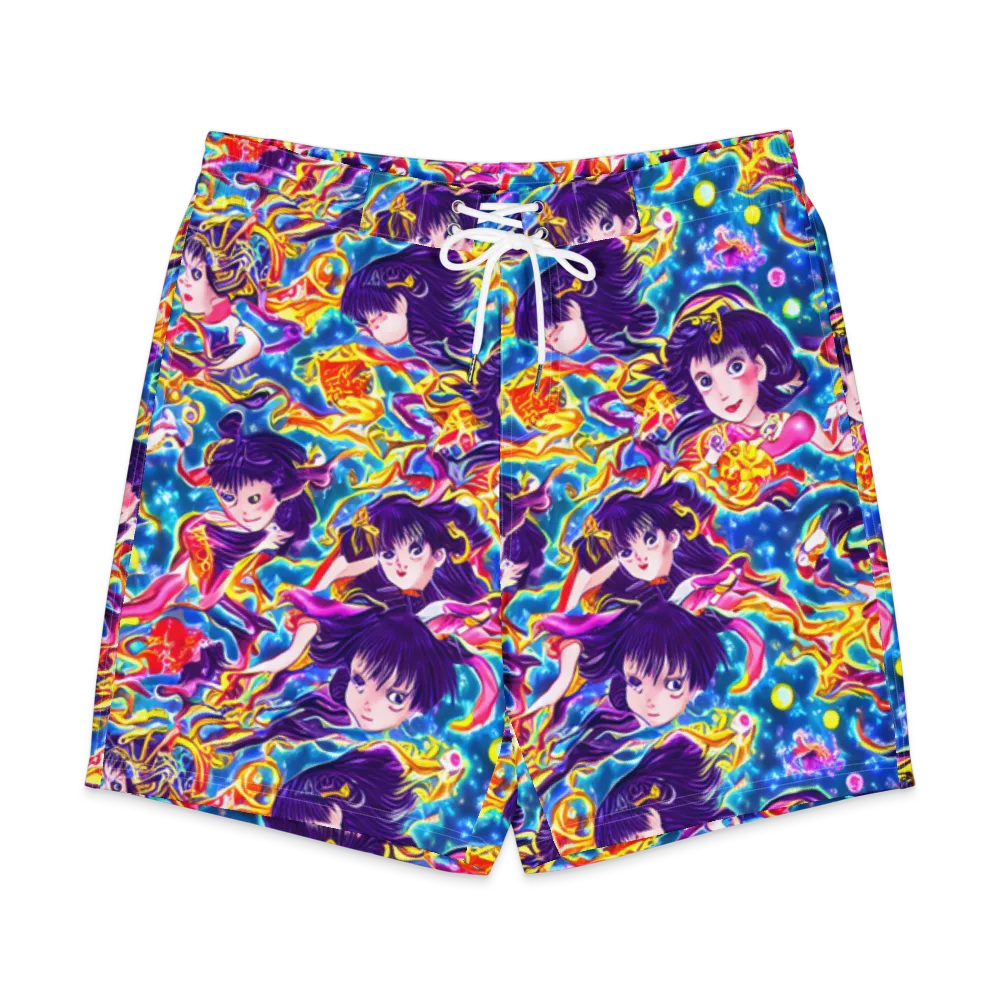 Aquatic Whim on Men's Board Shorts — Front