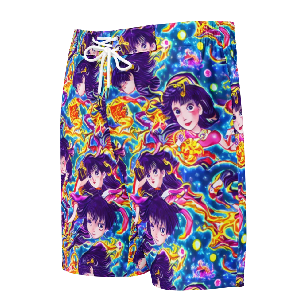 Aquatic Whim on Men's Board Shorts — Front