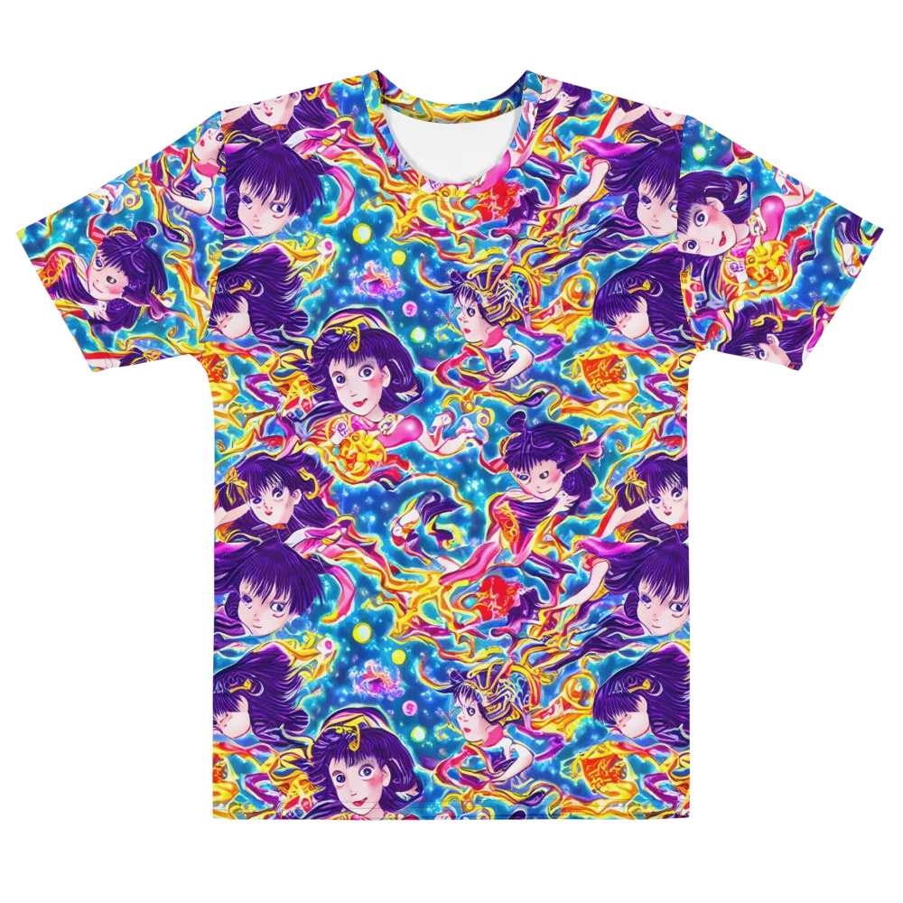 Aquatic Whim on Men's Cotton Crew Neck T-Shirt — Front
