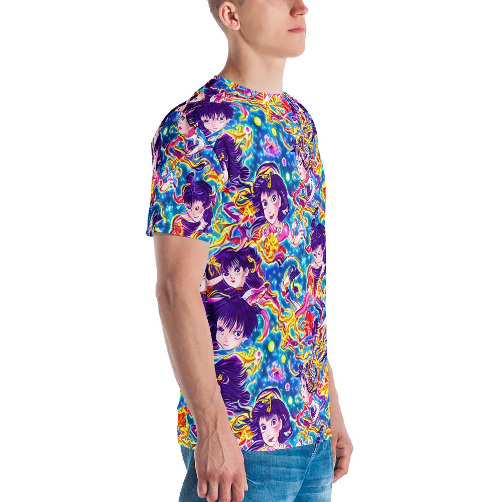 Aquatic Whim on Men's Crew Neck T-Shirt — Right