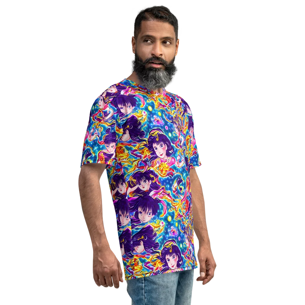 Aquatic Whim on Men's Crew Neck T-Shirt — Right