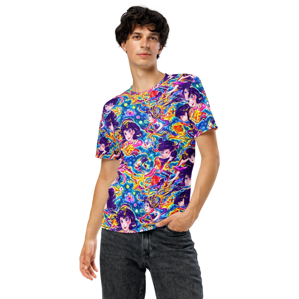 Aquatic Whim on Men's Crew Neck T-Shirt — Front