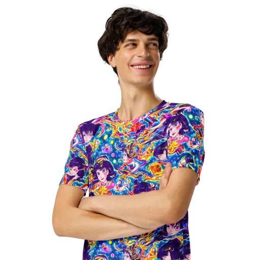 Aquatic Whim on a Men's Crew Neck T-Shirt