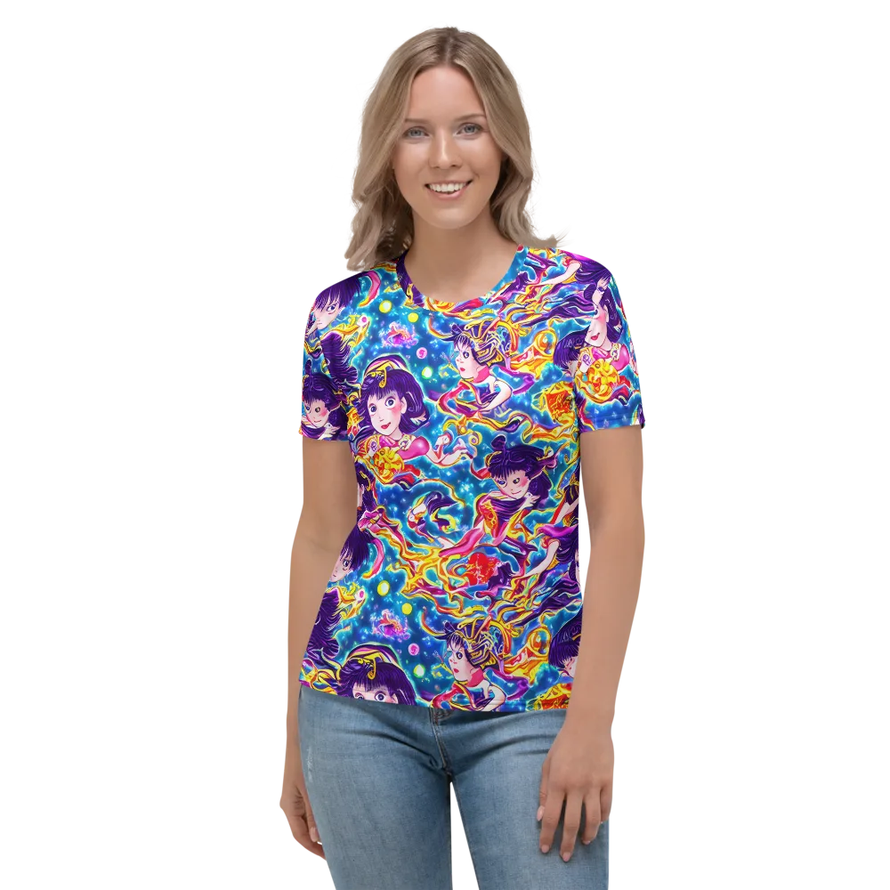 Aquatic Whim on Women's Crew Neck T-Shirt — Front