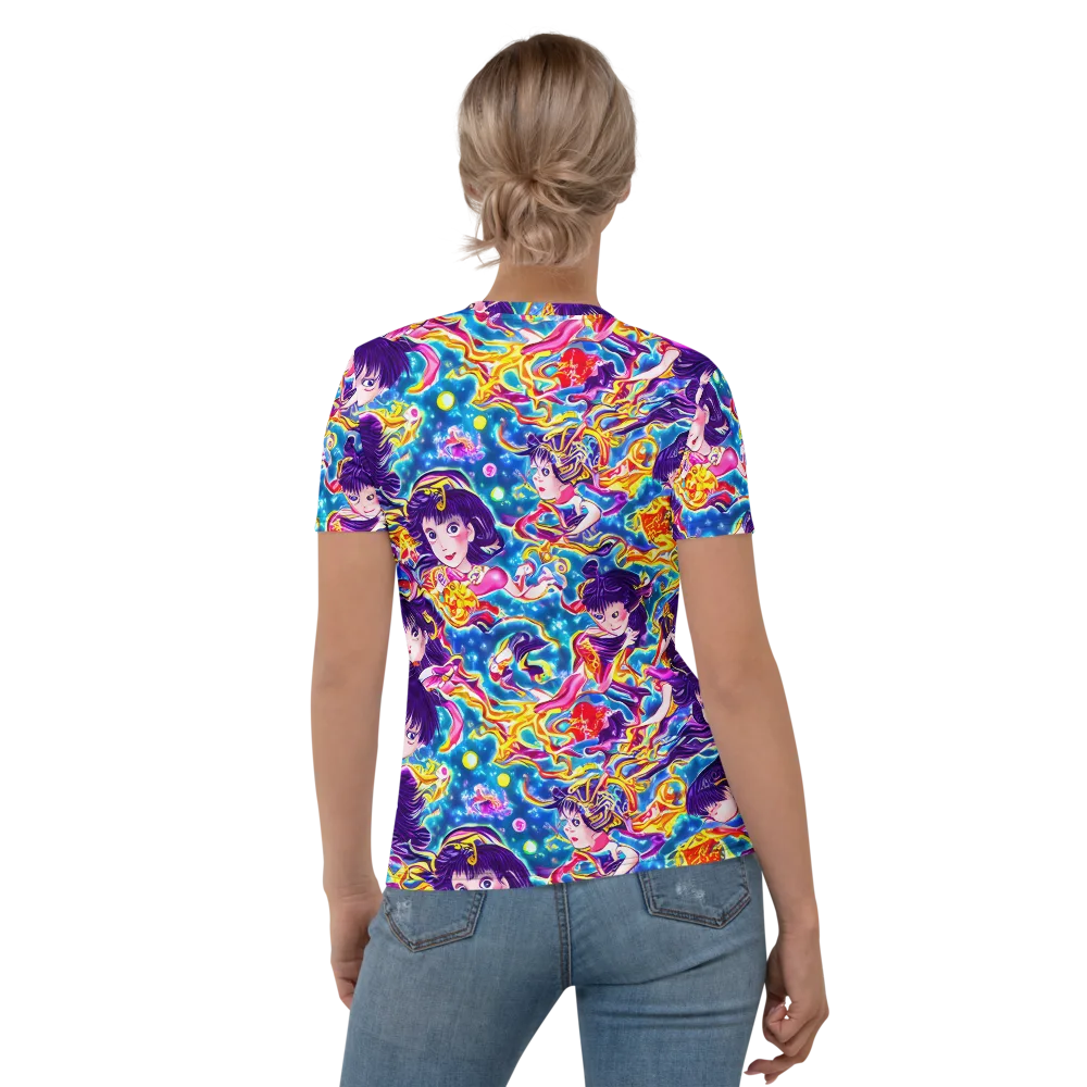 Aquatic Whim on Women's Crew Neck T-Shirt — Back