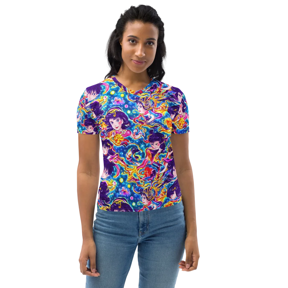Aquatic Whim on Women's Crew Neck T-Shirt — Front