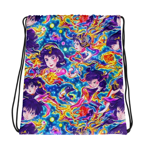 Aquatic Whim on a Drawstring Bag