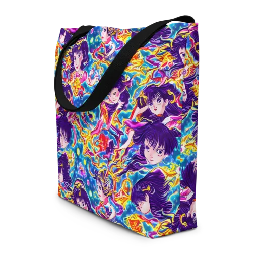 Aquatic Whim on a Large Tote Bag W/ Pocket