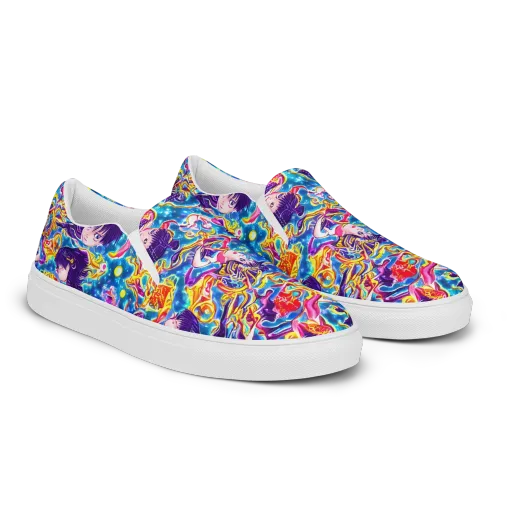 Aquatic Whim on a Women's Slip-On Canvas Shoes