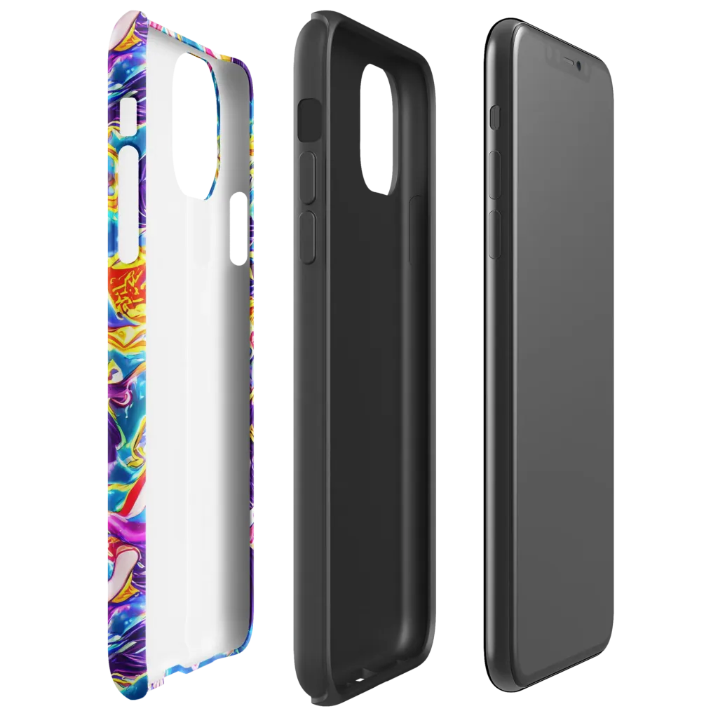 Aquatic Whim on Tough Case for iPhone® — Right