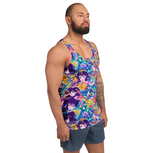 Aquatic Whim on a Men's Tank Top