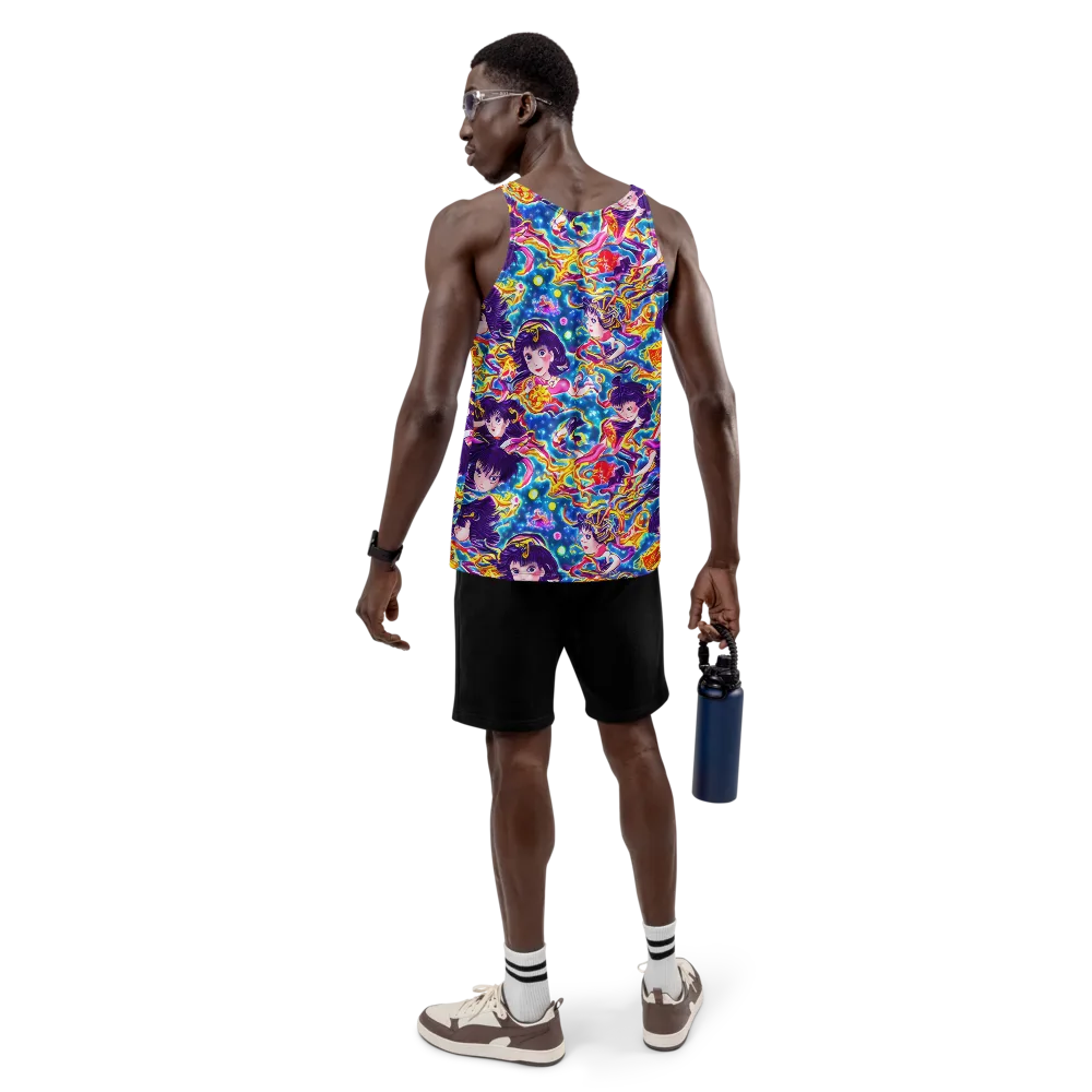 Aquatic Whim on Men's Tank Top — Back