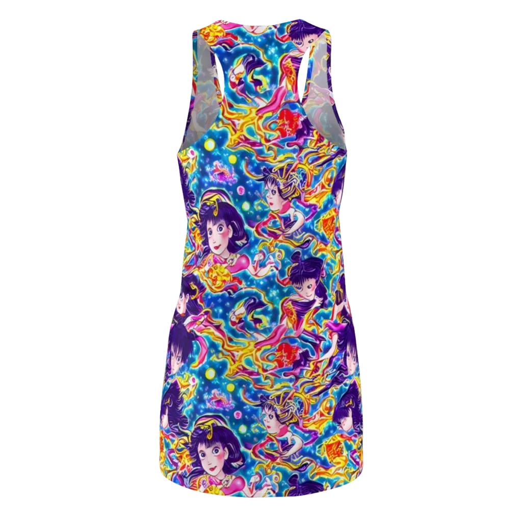 Aquatic Whim on Racerback Dress — Back