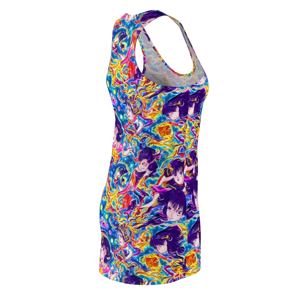 Aquatic Whim on Racerback Dress — Back Side