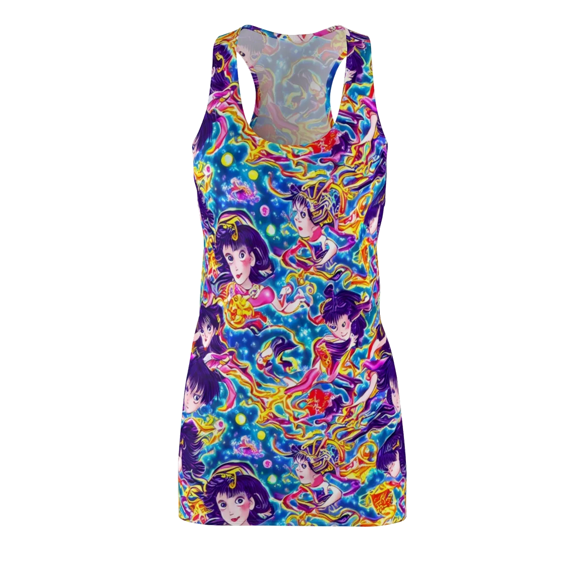 Aquatic Whim on Racerback Dress — Front