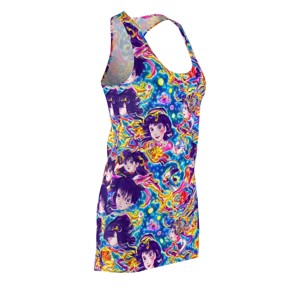 Aquatic Whim on Racerback Dress — Front Side