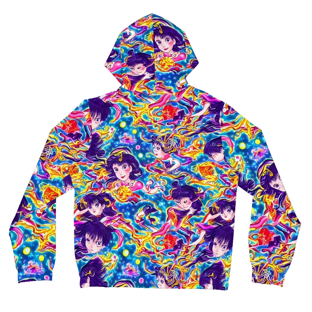 Aquatic Whim on Women's Full-Zip Hoodie — Back