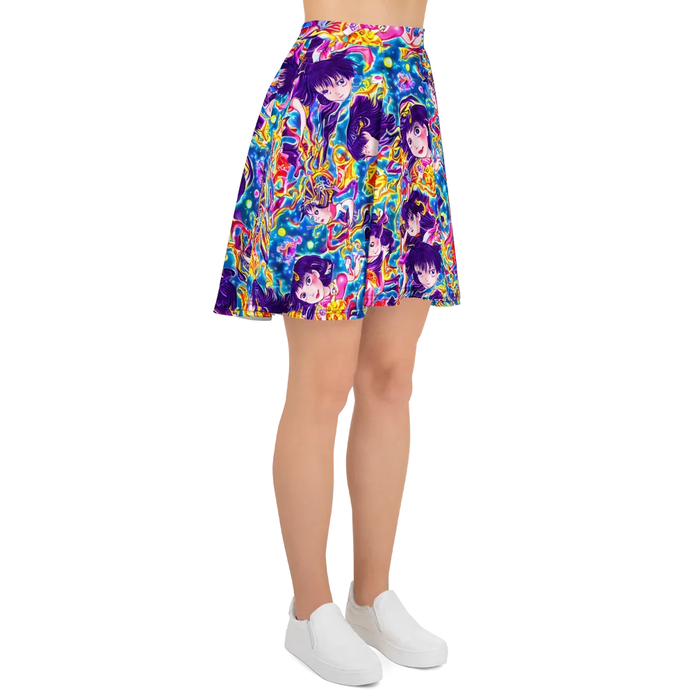 Aquatic Whim on Skater Skirt — Right