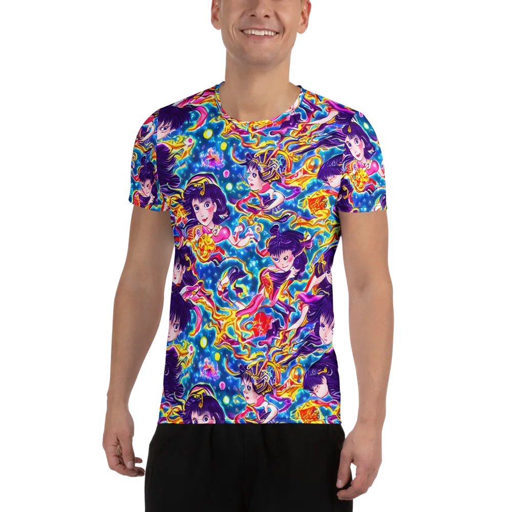 Aquatic Whim on Men's Athletic T-Shirt — Front