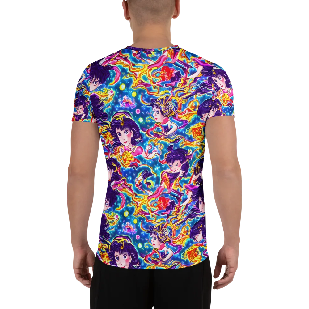 Aquatic Whim on Men's Athletic T-Shirt — Back