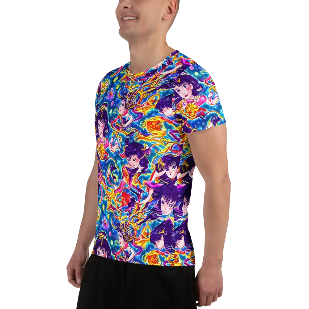 Aquatic Whim on Men's Athletic T-Shirt — Left
