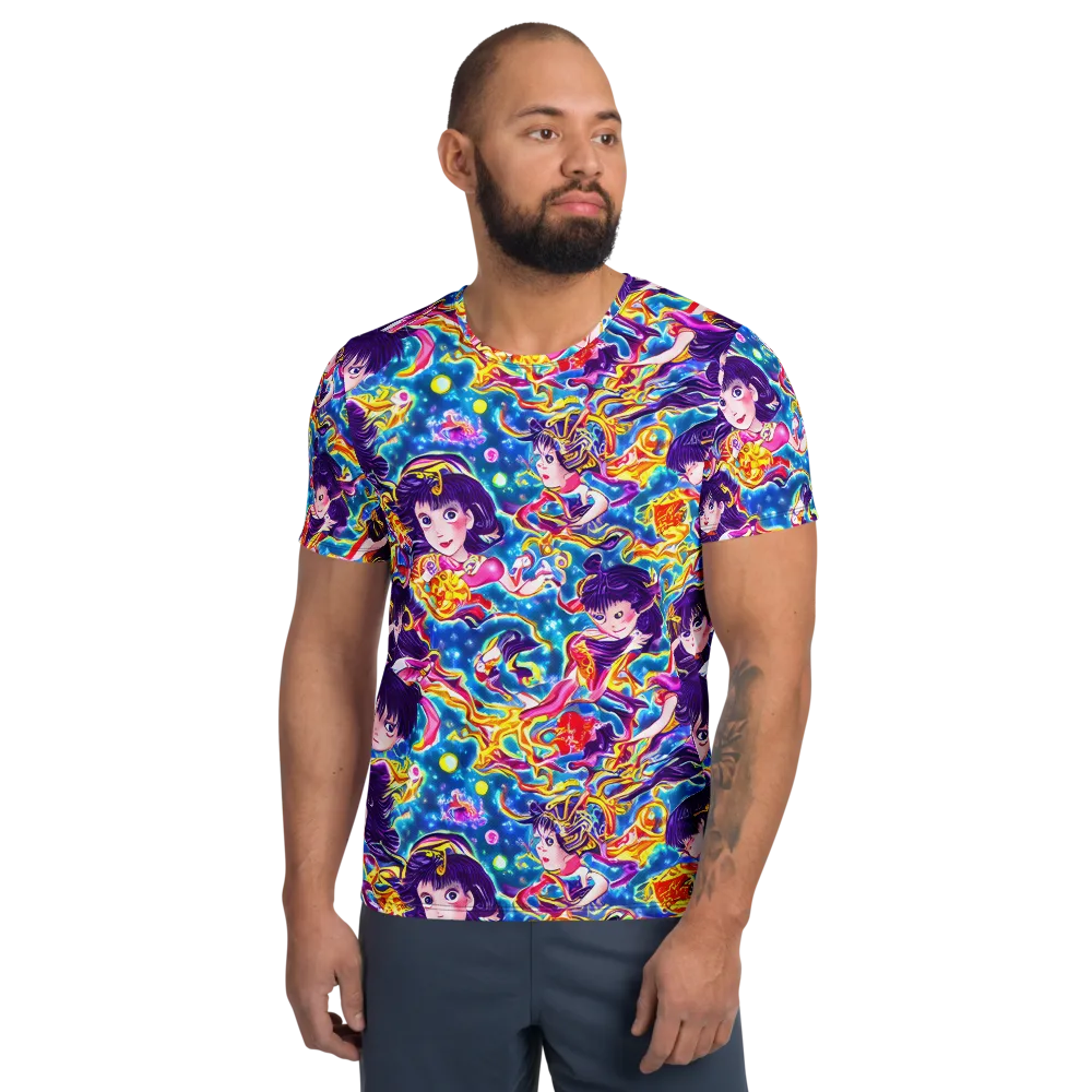 Aquatic Whim on Men's Athletic T-Shirt — Front