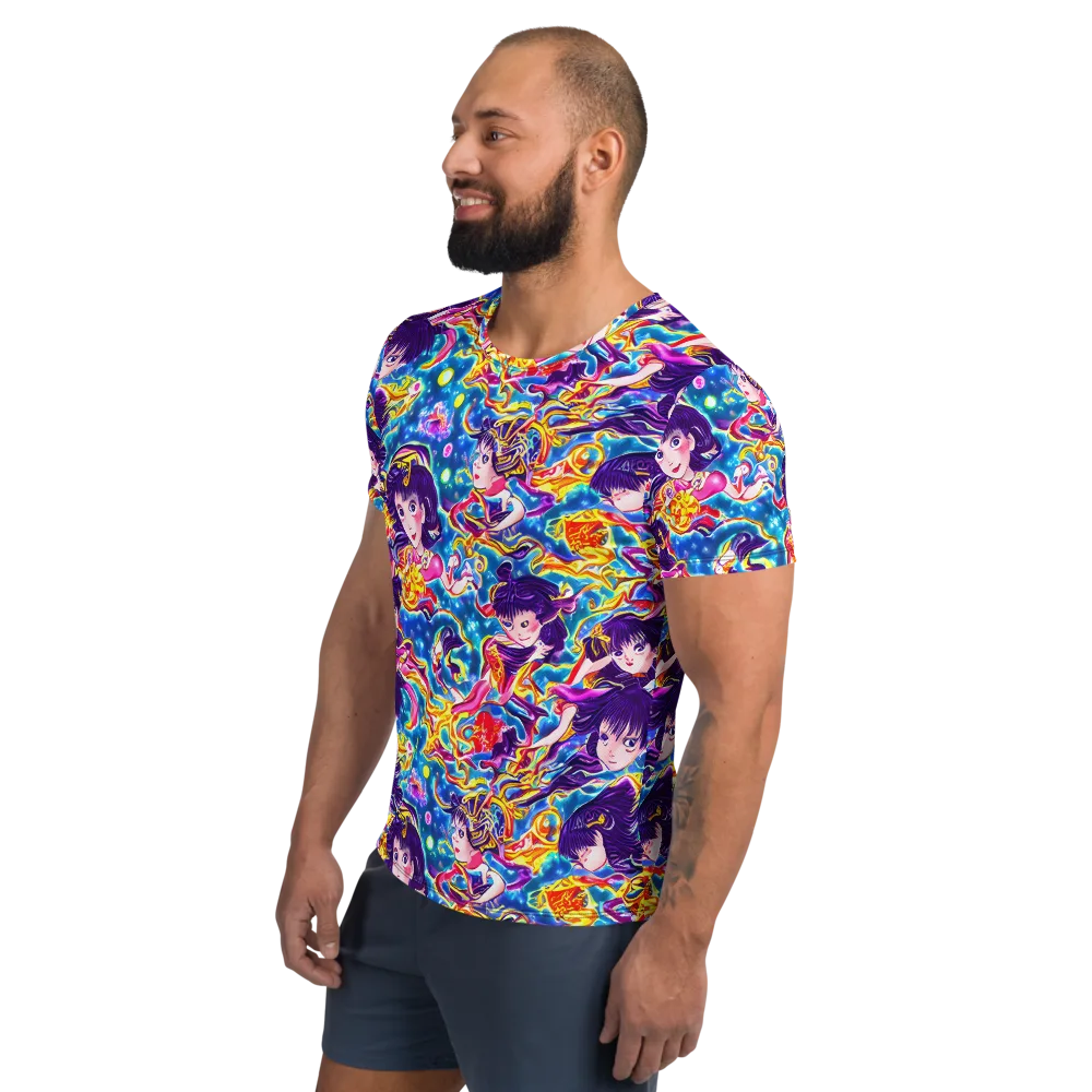 Aquatic Whim on Men's Athletic T-Shirt — Left