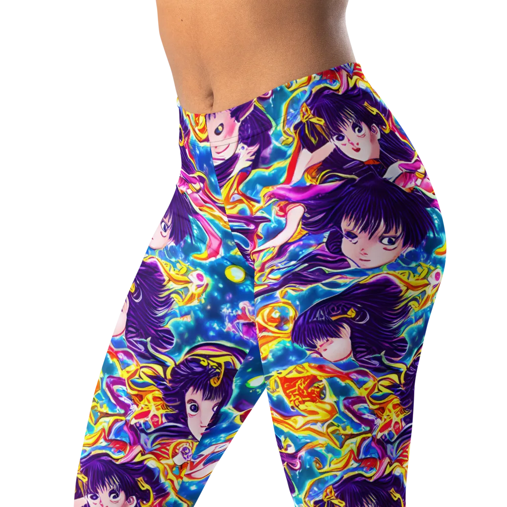 Aquatic Whim on Leggings — Left Front