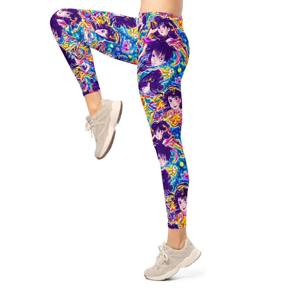 Aquatic Whim on Leggings — Left