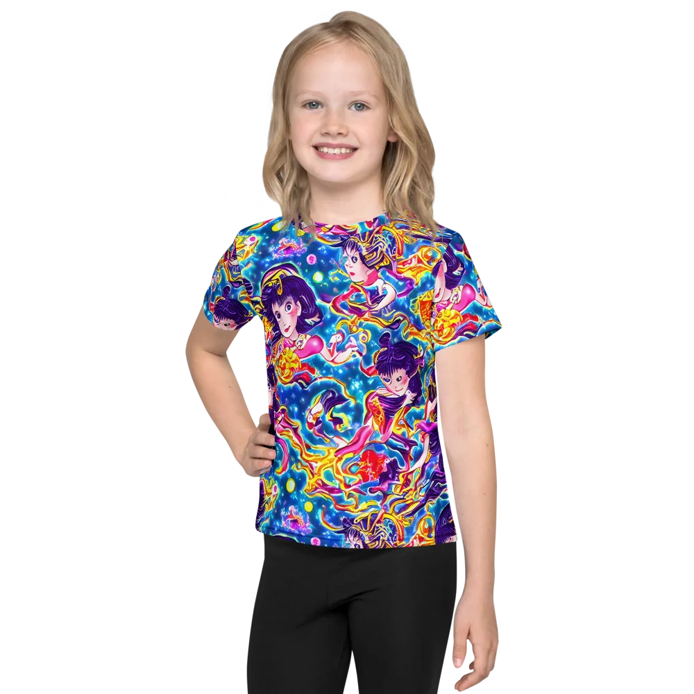 Aquatic Whim on Kids Crew Neck T-Shirt — Front